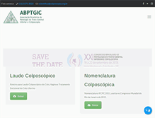 Tablet Screenshot of colposcopia.org.br